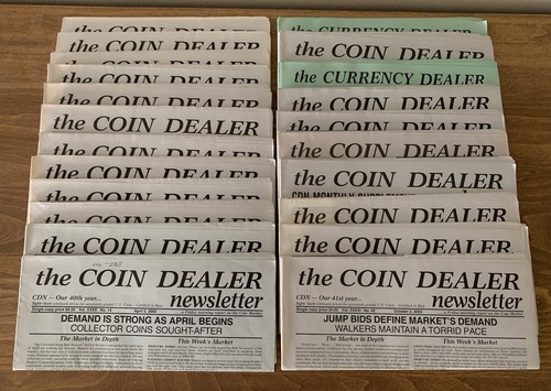 20 Issues The Coin Dealer Newsletter Graysheet Wkly Mthly Qrtly 2002 03 05 Bonus