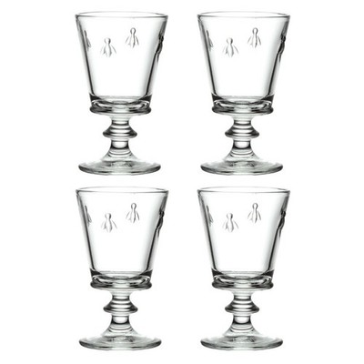La Rochere Bee Stielglas 4er Set - Wein-/Wasserglas -240ml- Made in France