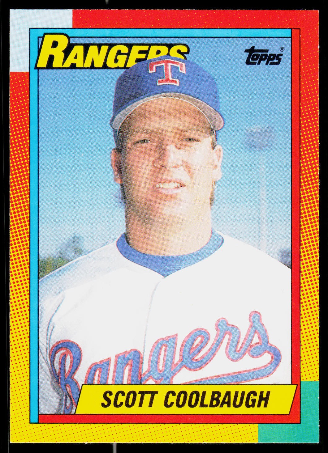 Scott Coolbaugh, 1990 Topps Traded, #22T, Texas Rangers, RC