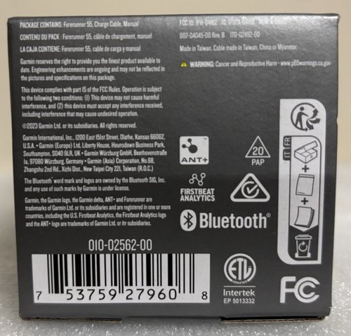 Garmin Forerunner 55 GPS Running Watch - Black-DAMAGED BOX BUT NEW - Picture 7 of 7