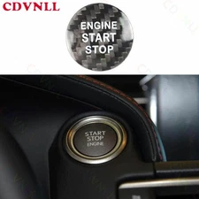 For Lexus GS350 450h 2016-2020 Real Carbon Fiber One-Click Startup Switch Button