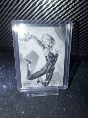 Marvel Masterpieces Card 2024 Ghost-Spider Spider-Gwen Preliminary Art #72