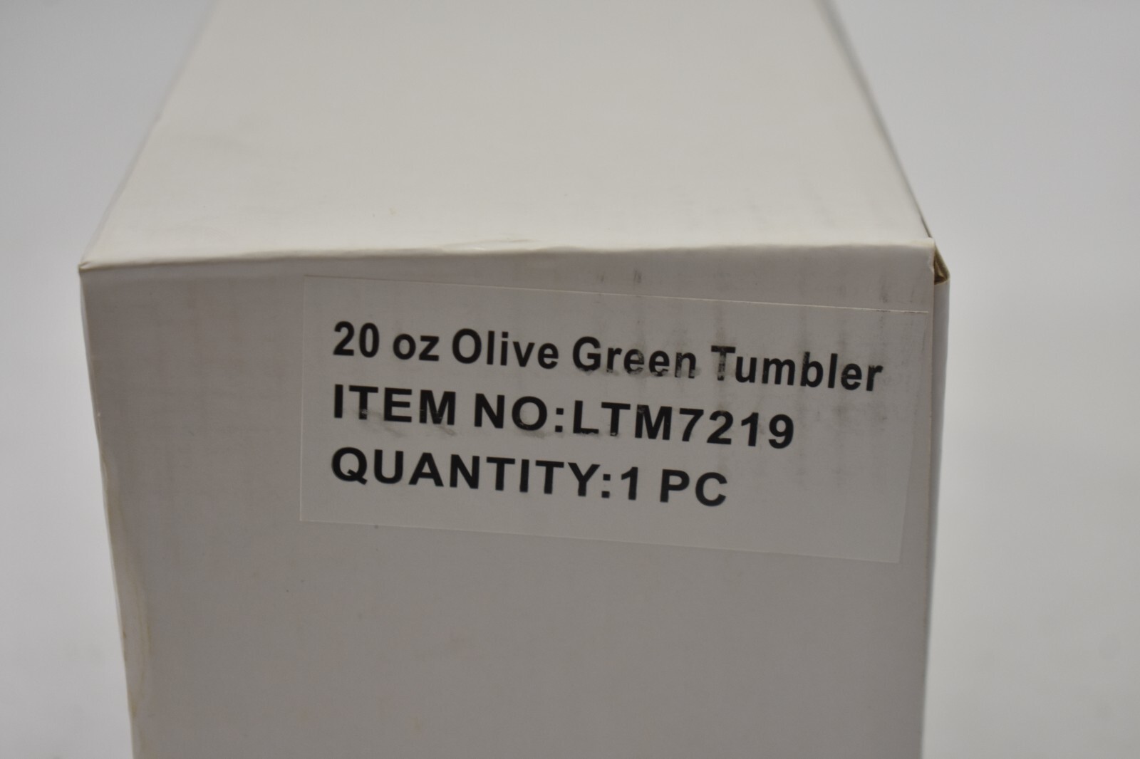 Olive Green Tumbler 20oz Stainless Steel Thermal Insulated Water Bottle Branded