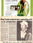 actor-crooner BING CROSBY  - 55 original, separate clippings pages lot — photo 2