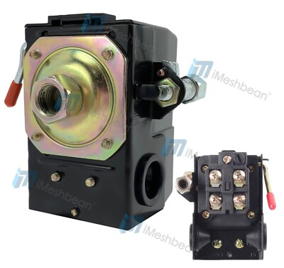 #ad 90 125 psi Air Compressor Pressure Switch Control Valve w Unloaderamp;On Off Level $17.99
