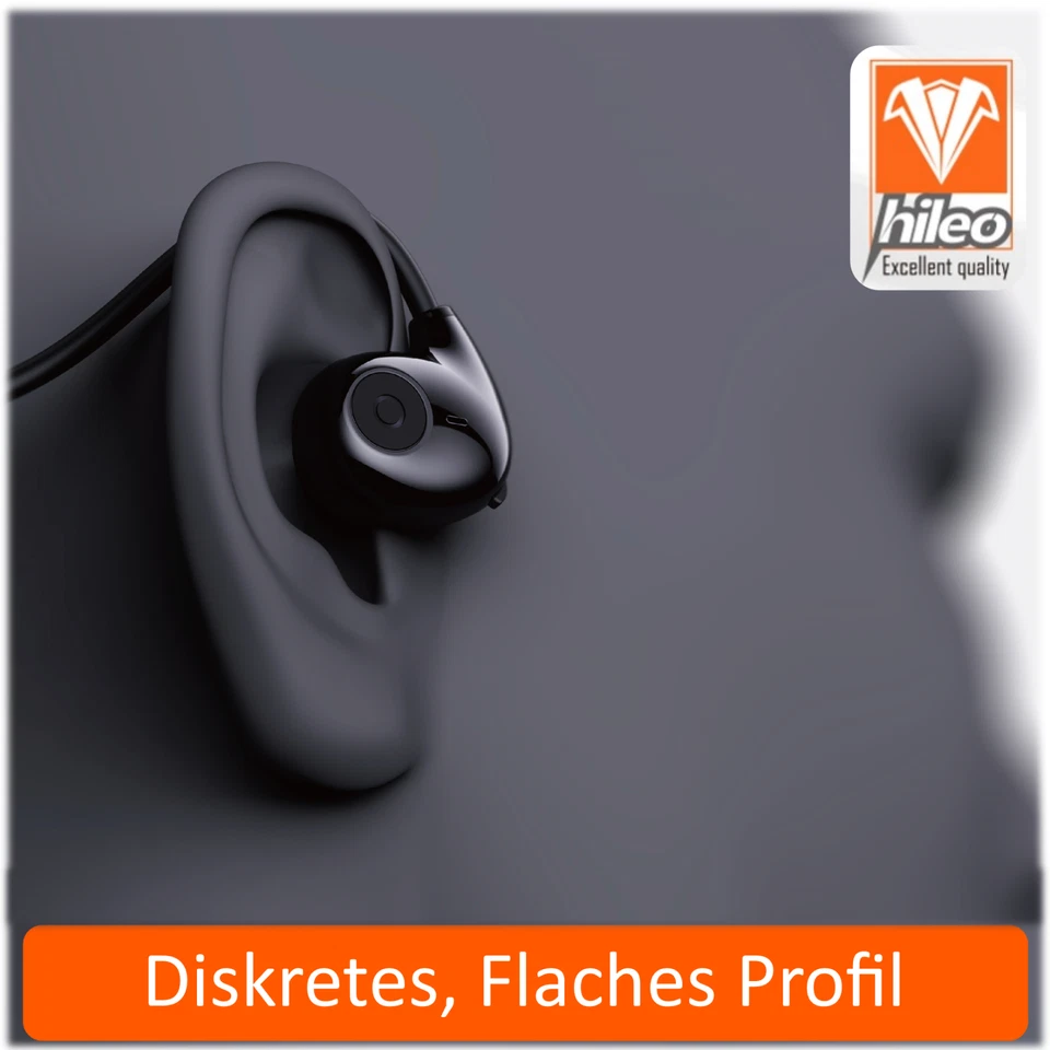 Kabellose Bluetooth-Kopfhörer Drahtlose Ohrhörer USB wiederaufladbar mit Mik - Bild 2 von 4