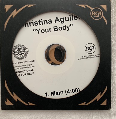 Christina Aguilera - Your Body Promo CD single promotional rare CD  LOTUS rare
