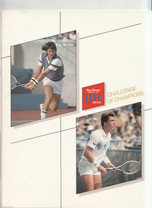 SIGNED Jimmy CONNORS Ivan LENDL & More Tennis 1984 Chicago Sun Times Program COA