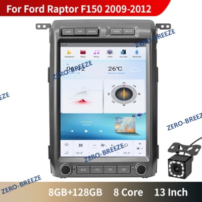 13'' Car Stereo Radio For Ford Raptor F150 2009-2012 Car GPS Navigation 8+128G