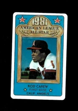 ROD CAREW California Angels 1981 Perma Graphics All Star Baseball Credit Card