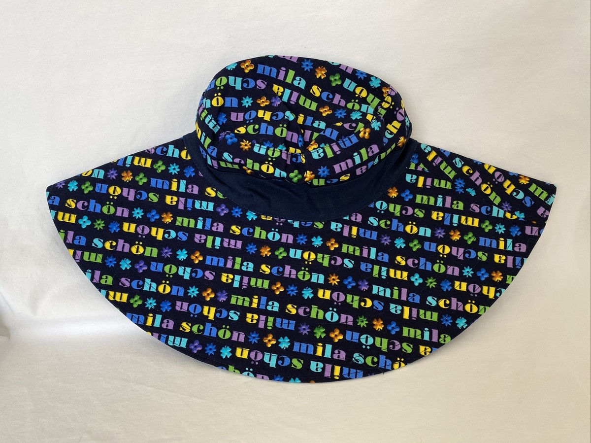 【新品未使用】MILA SCHÖN SPORTS GOLF CAP　NAVY Mila Schon Men's Golf Cap Adjustable Logo Embroidery Gray 57