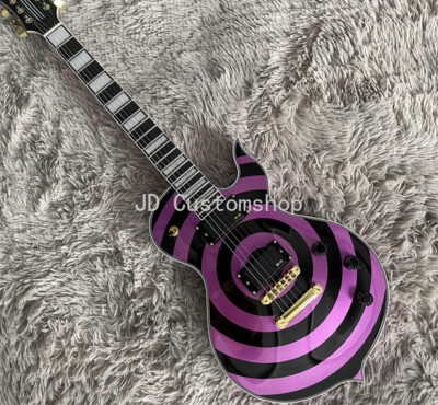 Custom Metallic Purple Bullseye Odin Grail Zakk Wylde Electric