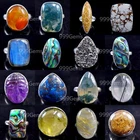 Wholesale Lot 50 Pcs Handmade Vintage Jewelry 925 Sterling Silver Plated Rings