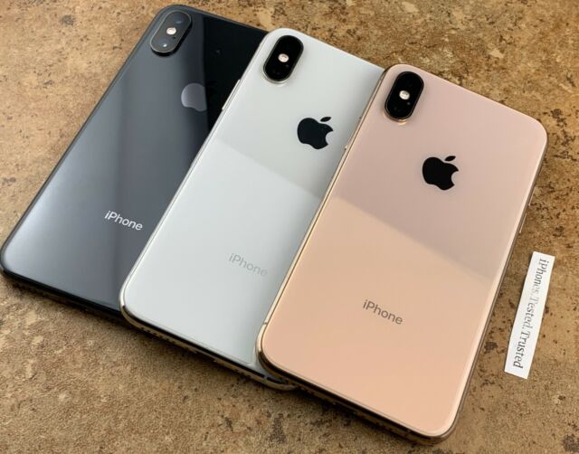 SR Apple iPhone XS Max 64gb Silver - GSM CDMA Unlocked for sale online