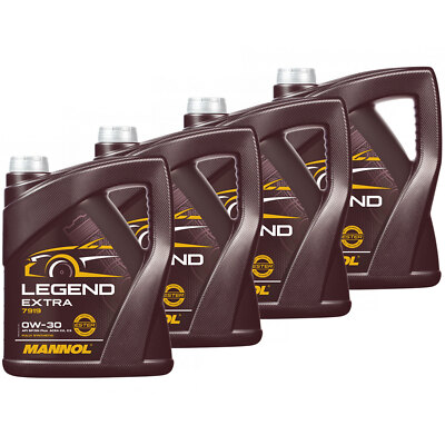Motoröl Motor Öl MANNOL Legend Extra 0W30 API SN 4x 5 Liter Motorenöl Motoren