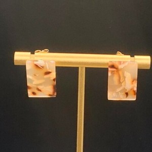 Authentic Talisman Of The Ancient Shell Gold- Plated Tortoise Curve Studs
