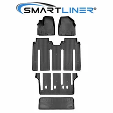 SMARTLINER Custom Fit Floor Mats 3 Rows Cargo Liner TPE 2015-2021 Kia Sedona SXL