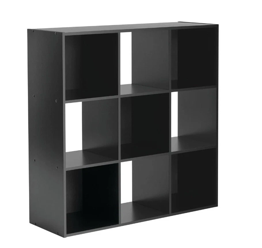 Organizador de almacenamiento Mainstays 11" 9 cubos, negro Foto 3 de 4