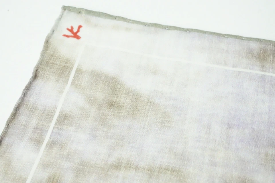 Isaia Blanco Marrón Rosa Nublado Graffiti Mezcla Seda Bolsillo Cuadrado Italia Nuevo Foto 2 de 4