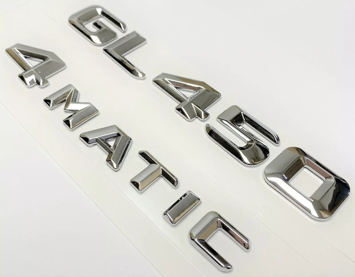 Black GL450 + 4MATIC Rear Trunk Emblem Badge – Replacement For Mercedes