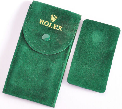 Rolex Green Velvet Travel Pouch To Store Rolex Watch, Discontinued Accessory - Picture 1 of 6
