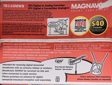 Magnavox TB110MW9 DTV Digital To Analog TV Converter Box With Remote - NEW NIB