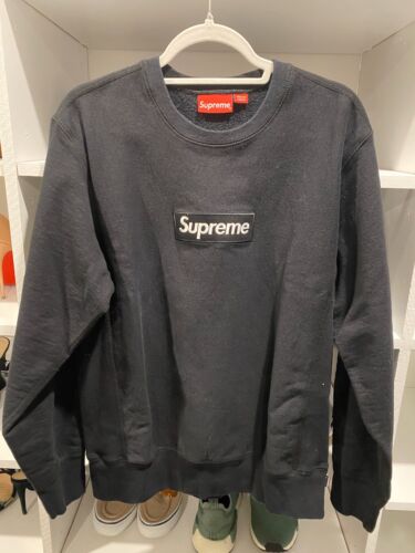 2018 Supreme Box Logo Crewneck Black-