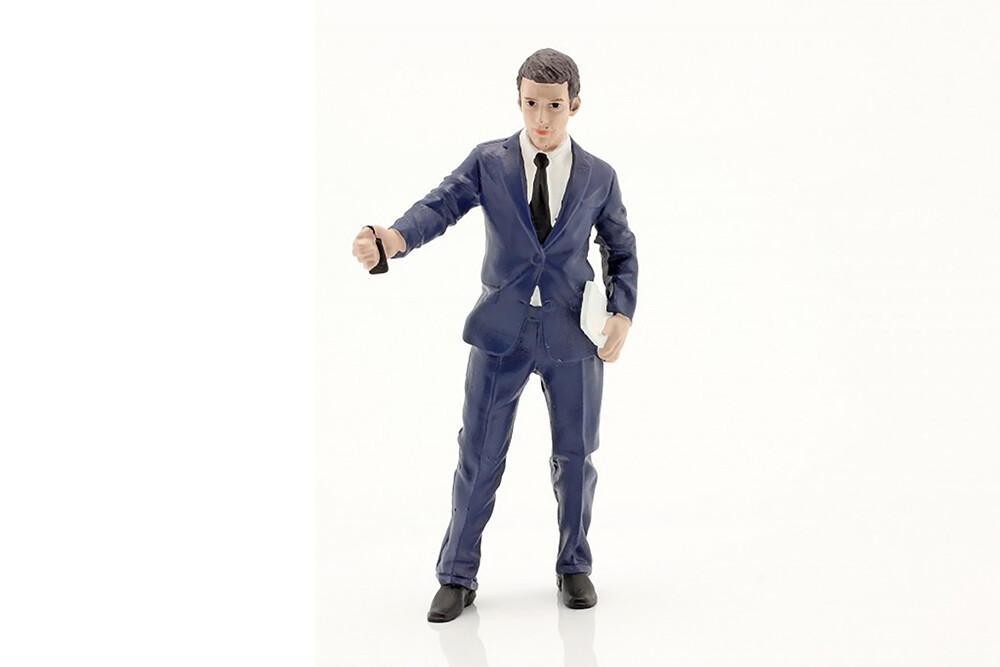 Dealership Salesperson Male 1:24 Scale American Diorama 76407 Guy Man Figure 3" 