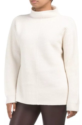 Sweater Large Ivory Myrtle Wool Blend 