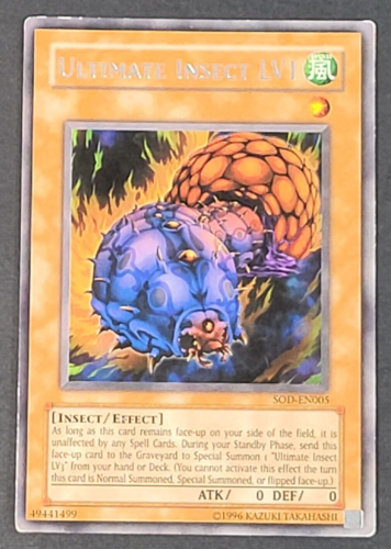 Yugioh TCG - Ultimate Insect LV1- SOD-EN005 - LP - Unlimited Soul of the Duelist - Picture 1 of 6