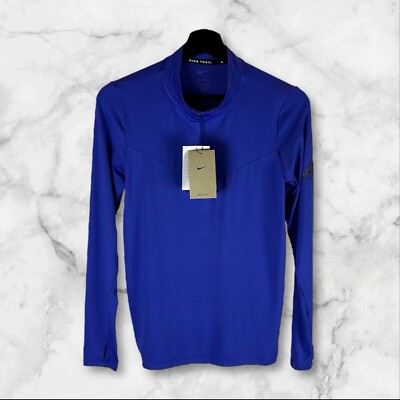 Nike Trail Element 1/2 Zip Longsleeve Blau XS Damen