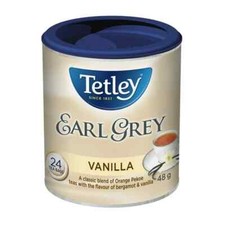 TETLEY TEA BAGS EARL GREY VANILLA 24 COUNT 48g - MADE IN CANADA SAFE - SECURE
