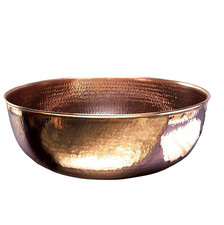 Solid Copper Pedicure Foot Spa Bowl  Copper Foot Warming Bowl for Self Care
