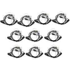 10 Pack Acoustic Tube Headset Earpiece for Kenwood Puxing Baofeng 5R 5RA 888S 