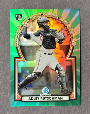 Adley Rutschman 2023 Bowman ROOKIE OF THE YEAR FAVORITES Green Refractor /99