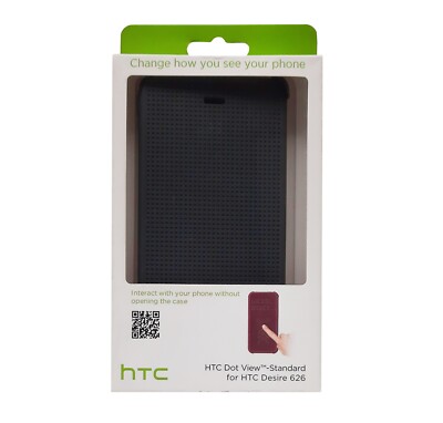HTC Dot View Standard 99H20075-00 für Desire 626 Tasche Schutzhülle grau OVP
