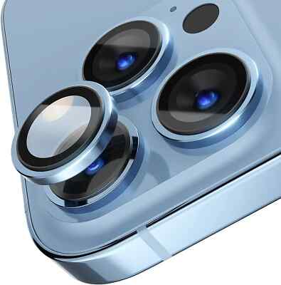 A Set Metal Ring Camera Lens Screen Protector For iPhone 14 15 16 Pro Max Plus