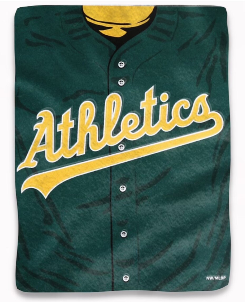 Oakland Athletics The Northwest Company 50'' x 60'' Jersey Raschel