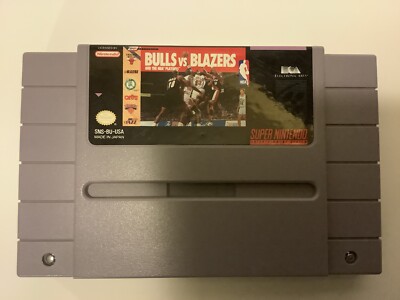 Bulls vs. Blazers and the NBA Playoffs (Super Nintendo, 1992) *No Box