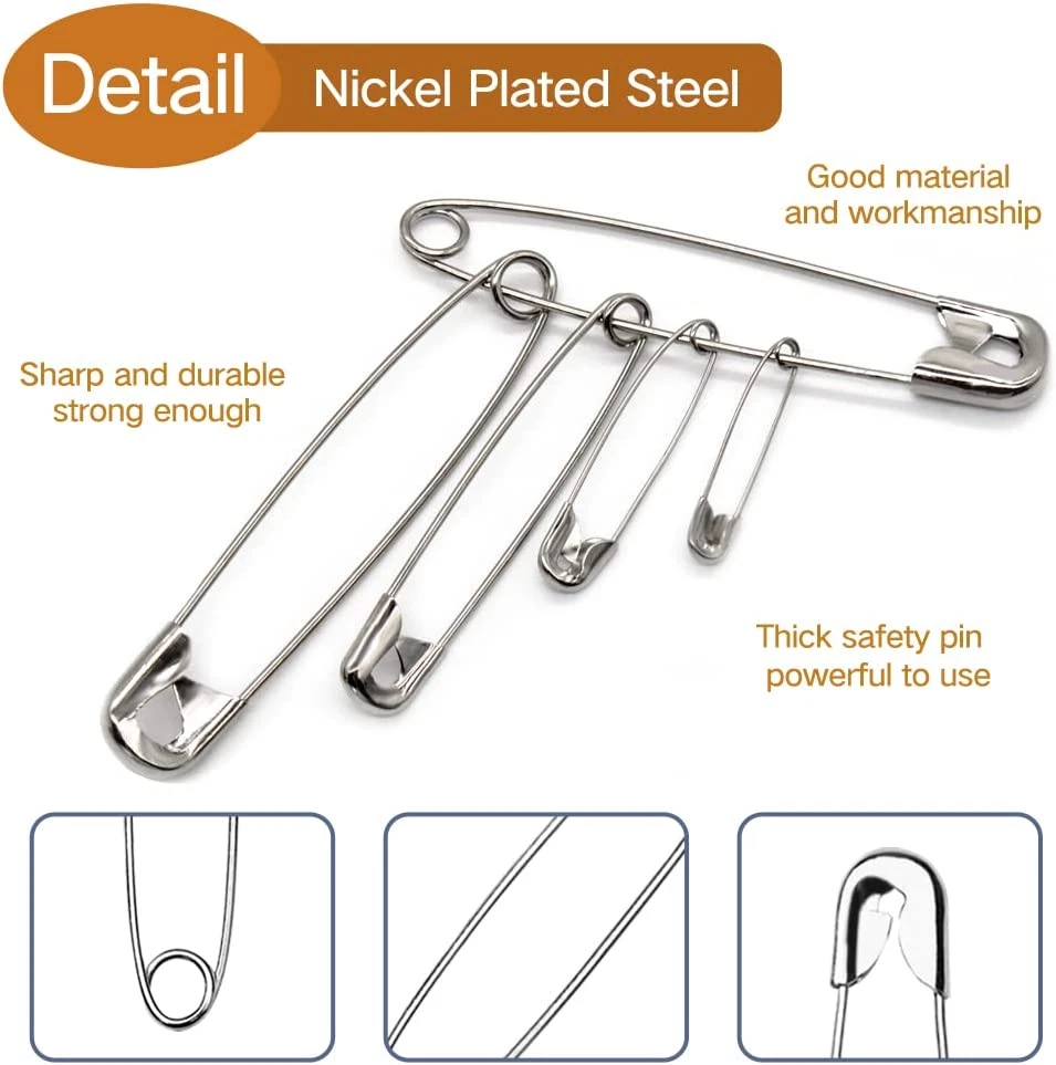 Tkiaea 1000Pcs Safety Pins, Small Safety Pins 1.1 Inch, Safety Pin