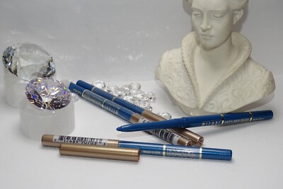 4X MILANI Easyliner For Eyes Retractable Eyeliner- BABY BLUE - RARE