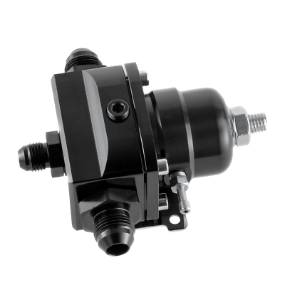 #ad CUBAUTO Black High Pressure Fuel Regulator 8 8 6 Pressure 8AN Regulator UPGRADE $69.00