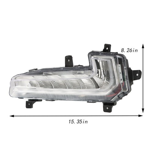 1 PCS Right Daytime Running Light Assembly For Chevrolet Malibu 2016-2018 Clear - Picture 4 of 8