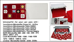 Look 12330 15 50 Coin Trays Schutz Protector Pro For Lindner Carree Capsules 4044713001479 Ebay