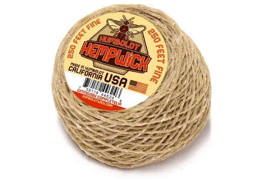 Humboldt Hemp Wick® - FINE-.5mm - 250 feet - Bee Hemp Lighter Line Hempwick