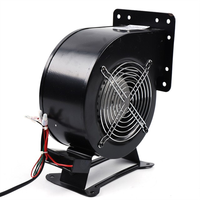Outdoor Wood Furnace Boiler Blower 110V 120W Round Flange Blower Fan