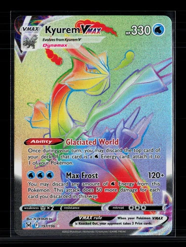 Pokemon 2022 Lost Origin Kyurem VMAX HR #197/196