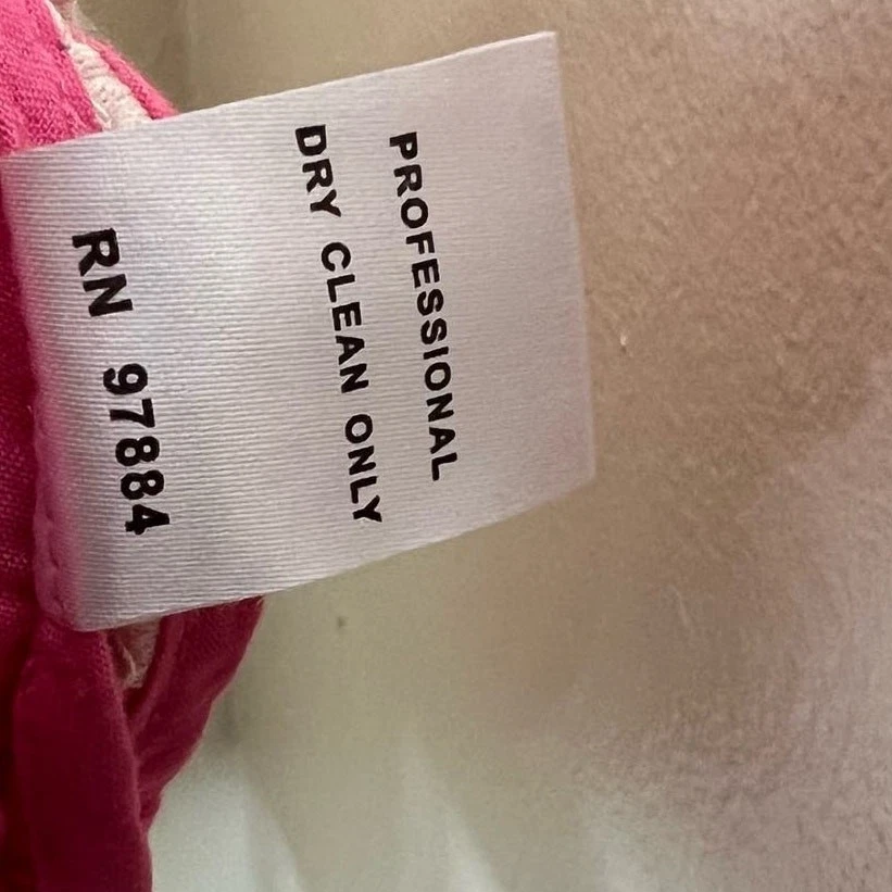 VALENTINO Abito tubino TART con tasche GRANDE rosa bianco pizzo mini cocktail cotone coquette