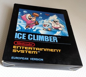 Nintendo NES Ice Climber PAL OVP + Inlay | Rare 5-Screw Modul Version No Barcode