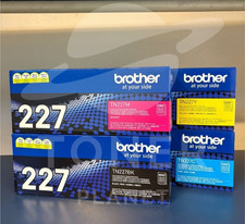 Brother TN227 Genuine High-Yield Toner Set  BK, C, M, Y  No Extra Charges  